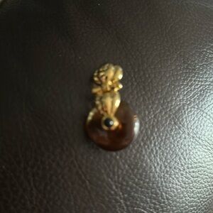 Joan Rivers Gold Plated Door Interchangeable Disk Knocker Clip Earrings